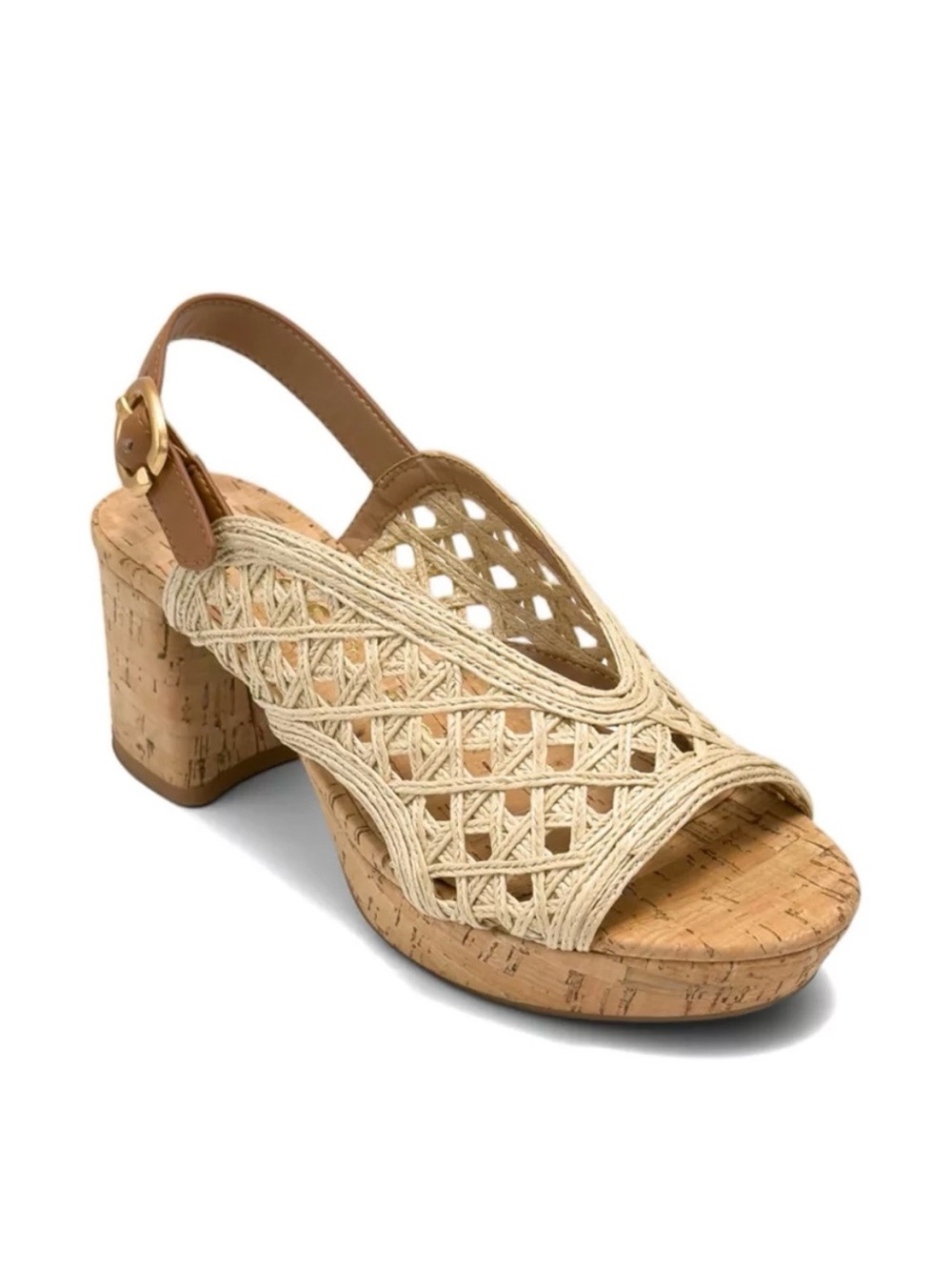 AEROSOLES Clora Sandal Block Heel NWT Size 7.5M